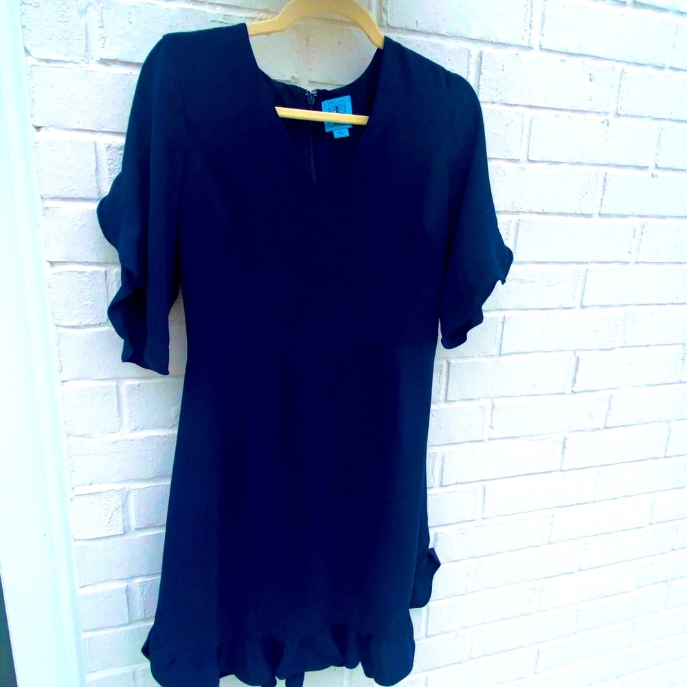 Cece dress w ruffle sleeve